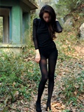 Silk dance VIP no.414 the temptation of beautiful black silk pants